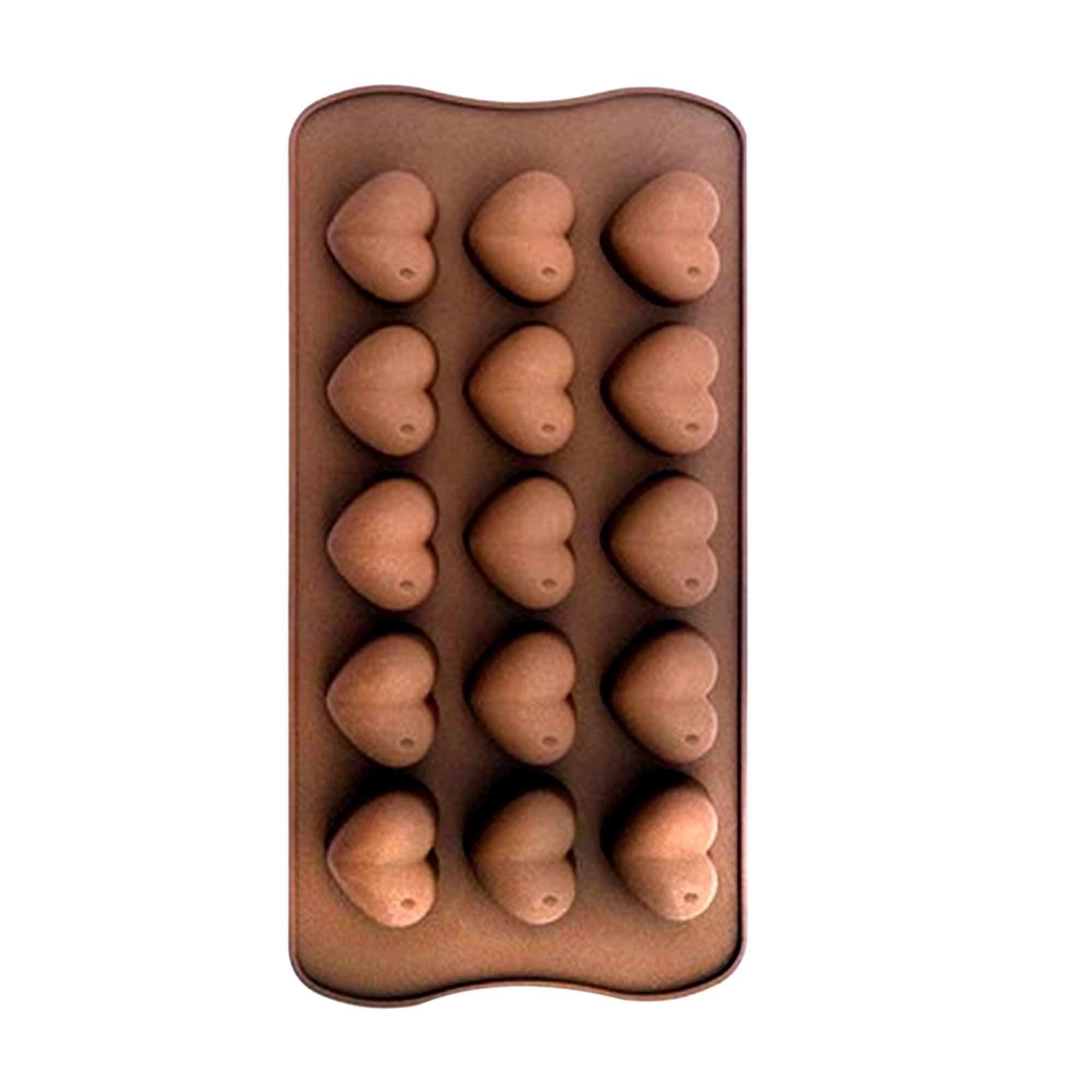 1187 Food Grade Non-Stick Reusable Silicone Heart Shape 15 Cavity Chocolate Molds / Baking Trays - SkyShopy 1187 Food Grade Non-Stick Reusable Silicone Heart Shape 15 Cavity Chocolate Molds / Baking Trays - SkyShopy